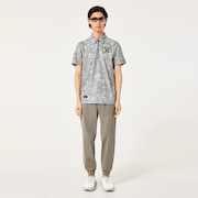 Skull Geo Foliage Shirt - Brown Print