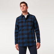 Bear Cozy Jacket - Black/Blue Check