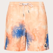 Canary Palms Rc 18" Beachshort - Palms Clouds Orange