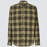 Cabin Button Down LS - New Dark Brush Check