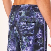 Session Rc 19" Boardshort - Rocks Print Black