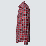 Podium Plaid Ls Flannel - Red/Black Check