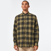 Cabin Button Down LS - New Dark Brush Check