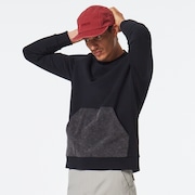 Soft Dye Crew Sweatshirt - Blackout