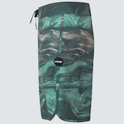 Marble Swirl 19" Boardshort - Mint Green Magma