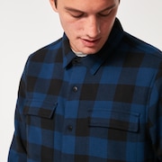 Bear Cozy Jacket - Black/Blue Check