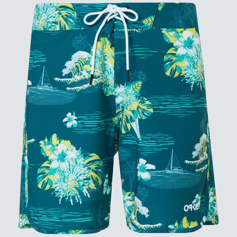 Tropical Bloom 18 Boardshort - Bayberry Hawai