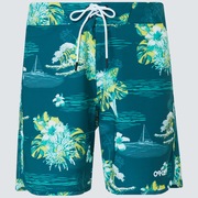 Tropical Bloom 18 Boardshort - Bayberry Hawai