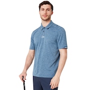 Aero Ellipse Polo - Ensign Blue Light Heather