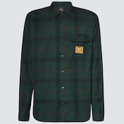 Tc Skull Flannel Shirt - Green Check