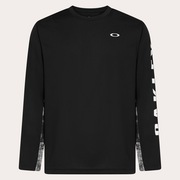 Slant Logo Print L/S Tee 8.0 - Blackout