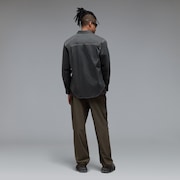 Oak Solid Ls Shirt - Pitch Black