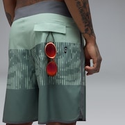 Session Rc 19" Boardshort - Faded Green Hibiscus Str