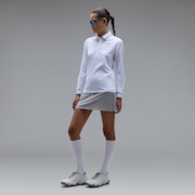 Elevate Color Block LS Shirt - White