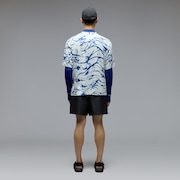 All Wave Sun Tee - Wave Print Blue/White