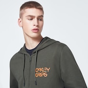 O-Grip Logo Fz Hoodie - New Dark Brush