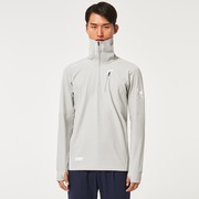 Skull Synchronism Aloft Mock Neck - Grey Slate
