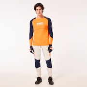 Maven Scrub LS Jersey - Orange/Blue