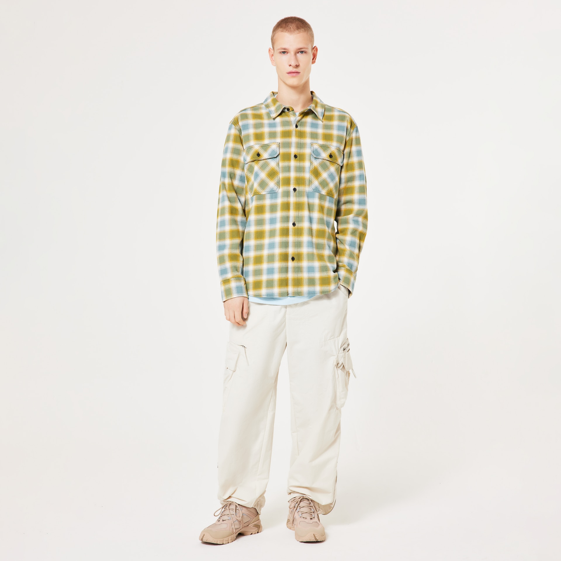 Oakley Men's 90s Plaid Ls Shirt Size: Xl