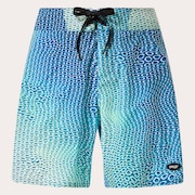 Cosmic Tides 18" Boardshort - Bubble Ellipse Green/Blue
