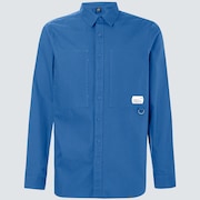 Workwear Patch LS Shirt - Interstellar Blue