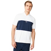 Color Block Polo Short Sleeve - White