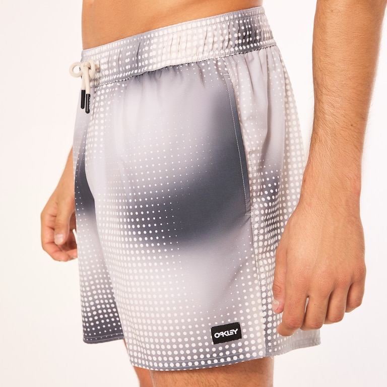 Sand Pixel Rc 16" Beachshort - Organic Spots Gray