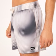 Sand Pixel Rc 16" Beachshort - Organic Spots Gray