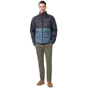 Puffer Block Color Utility Jacket - Blackout