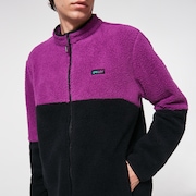 Gradient B1B patch FZ fleece - Blackout/Ultra Purple