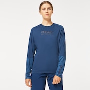Wmns  Factory Pilot LS Jersey - Poseidon