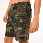 Camo H2O Rc 18" Beachshort - Tiger Mountain Camo Green