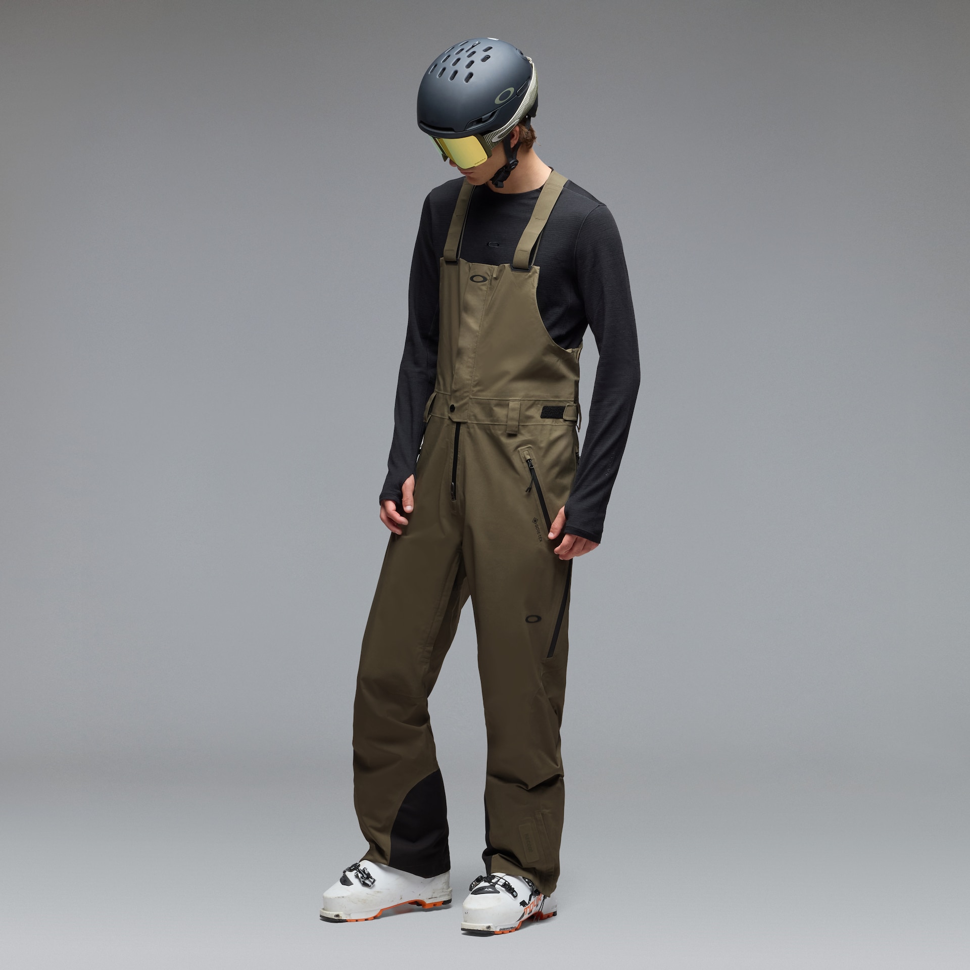Oakley Unbound Gore-Tex Shell Bib in Deep Olive | Oakley® US