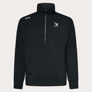 Skull Bulge H/Z Pullover Fleece - Blackout