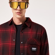 Butter Flannel Shirt - Black/Grenache Check