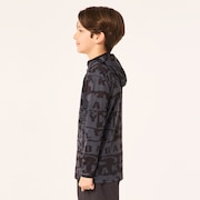 Enhance Knit Hoody Jacket Ytr 7.0 - Black Print