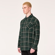 Podium Plaid Ls Flannel - Black/Green