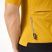 Gridskin Pinstripe SS Jersey - Amber Yellow
