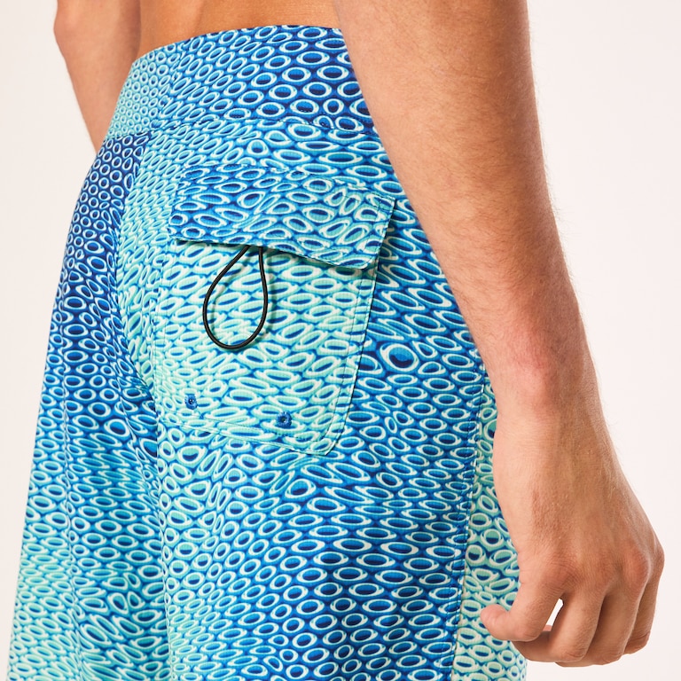 Cosmic Tides 18" Boardshort - Bubble Ellipse Green/Blue