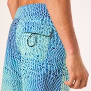 Cosmic Tides 18" Boardshort - Bubble Ellipse Green/Blue