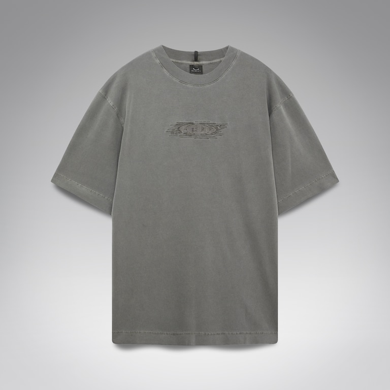 Echo Mod Embroidered Tee - Granite Gray