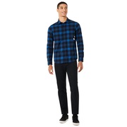 Icon Flanel LS Shirt - Dark Blue