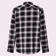 90s Plaid LS Shirt - Grey/Black Check