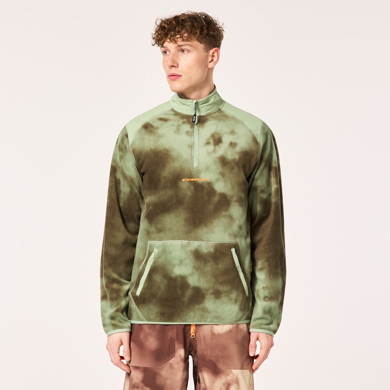 Tc Rykkinn Rc Fleece - Green Clouds Print