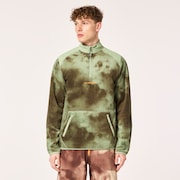 Tc Rykkinn Rc Fleece - Green Clouds Print