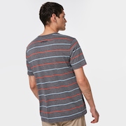 All Stripes SS Tee - New Athletic Gray