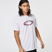Marbled Ellipse Tee - White