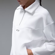 Elevate Synchronism H/Z Pullover - White