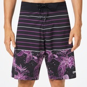 Retro Split 21 Boardshort - Purple Flower/Stripe