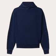 Indigo Side Zip Hoodie - Blue Indigo